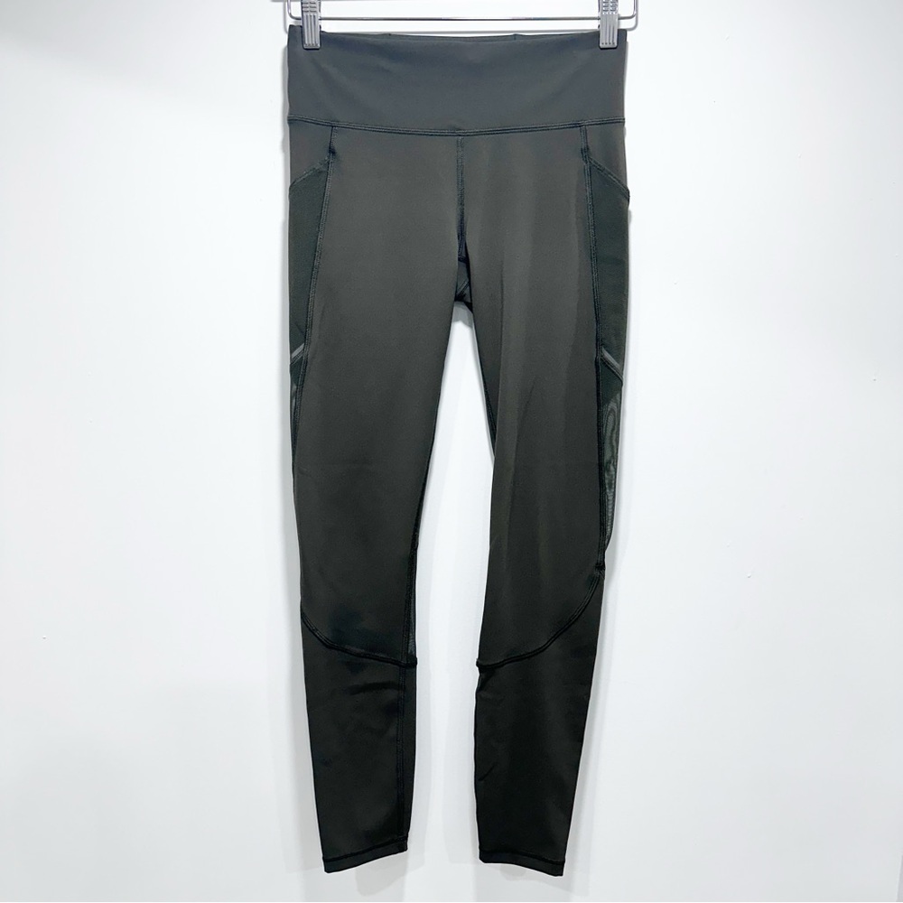 Lululemon Olive High-Waisted Leggings size 6